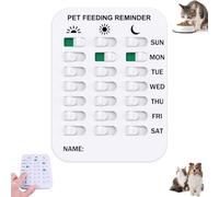 Generico Did You Feed The Dog Tracker, Don't Forget to Feed Your Pets Sign, Pet Feeding Reminder for Dogs Cats, Pet Has Been Fed Schedule Clip (1Pcs 3Rows)