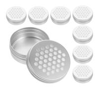Generico Diffusore di aromi in alluminio argento 10 pezzi, scatola con tappo filettato per oli essenziali, perfetto per addestramento cani in ufficio e ambiente studio