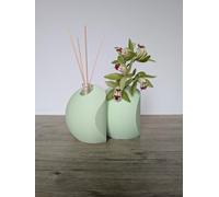 Generico Diffusore e Vaso “Hermes” in PLA Ecologico, Stampato in 3D, Design sostenibile con Doppia Funzione per Fiori e diffusore per Ambiente - Artigianato Italiano - La Stamperia 3D (Verde Menta)