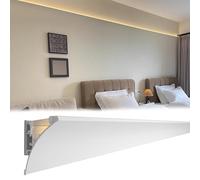 Generico Diffusore per plafoniera a LED da Superficie, Profilo in Gesso da 4,3 Piedi per Home Theater, Sistema di canali di Illuminazione indiretta Decorativa, Soluzione Moderna per l'illuminazione d