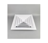 Generico Diffusore quadrato in lega di alluminio con diametro esterno 60x60 cm/23,6x23,6", for pannello in lega di alluminio integrato nel soffitto