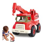 Generico Digger - Creative Inertia Car Toy Construction Trucks | ABS Material with Stable Coasting Function, Yellow Excavator Blue Dump Truck Red Crane Green Mixer, Fun Vehicle Toys