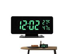 Generico Digital Clock, Humidity Display Digital Alarm, 19x710cm Adorable Children Rooms Led Electronic Clocks, Snooze Mode Clock for Home, Living Room, Entrance Hall