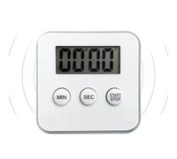 Generico Digital Kitchen Timer, 8x8cm ABS Magnetic Alarm with LCD Screen and Smart Display for Baking, Cooking, Sleeping, School, Meetings, Home, Office