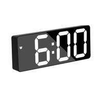Generico Digital Mirror Clock, LED Display Mirror Clocks, 6.3 Inches Adjustable Angle Large Number Alarm, Modern Home Decor for Bedroom, Dressing, Table, Living Room, Apartment
