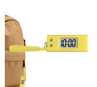 Generico Digital Pocket Watch - Clear Schermo, accurato silenzioso | Display mini time in pendente per gli studenti oggetto di chiavi, accessorio per timer indossabile portatile per sacca da
