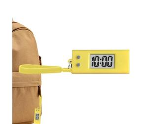 Generico Digital Pocket Watch - Clear Schermo, accurato silenzioso | Display mini time in pendente per gli studenti oggetto di chiavi, accessorio per timer indossabile portatile per sacca da