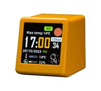 Generico Digital Weather Clock Station, Wireless Temperature Forecast Clock, Modern LCD Display, Accurate Indoor Climate Tracker, Compact Design for Apartment Living Room and Kitchen