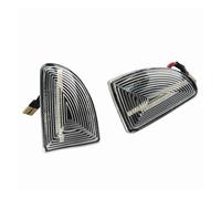 Generico Dinamici A Led 2PCS Lente Ambra LED Dinamico Indicatore Laterale Indicatori Di Direzione Luci Per Smart Per Fortwo 451 MK1 MKII 2007-2015 Indicatore Di Direzione(Dynamic Crystal)