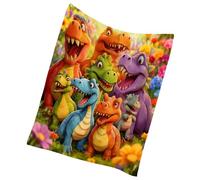 Generico Dinosaur Blanket for Boys | Lightweight Breathable Sheets | Comfortable Dinosaur Blanket | for Girl Room Summer Winter Home Indoor Bedroom Christmas Birthday Halloween