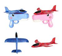 Generico Dinosaur Foam Glider Launcher Toy, Foam Glider Airplane Launcher Toy Dual Flight Modes, Fun Outdoor Flying Catapult Toy - Fun Birthday Gifts & Party Favors (2PCS * B)