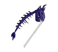 Generico Dinosaur Skeleton Costume, Funny Headwear Dragon Cosplay Outfit, Realistic Animal Costume Set for Boys Girls Party Dance Stage Performance Celebration Dress Up Role Play, 31.5 Inches