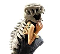 Generico Dinosaur Skeleton Head Cover, Dinosaur Bone Headpiece, Cosplay Headgear, Costume Accessories, Photography Props for Kids and Women Masquerade, Carnival, Halloween Party Decoration