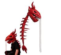 Generico Dinosaur Skeleton Plush Costume, Soft Breathable Dinosaur Cosplay Outfit, Plush Party Costume for Boys Girls, Fun Dress Up Outfit for Halloween Christmas Party Dance Stage Celebration
