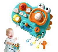 Genérico DINOSAURA Bambini Board di irrequietezza per bambini, Ruota di amministrazione, DINOSAURA Bambini Fildget Board | Bambini Esplorando il Gioco, Strumenti di educazione precoce per la casa