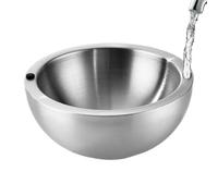 Generico Dipping Bowls - Stainless Steel,Insulated Bowl, Dishwasher Safe Dish | Temperature Retention Excellence,for Salsa Condiments Sauces Salads Hot Cold Foods Appetizers Seasonings