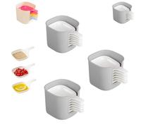 Generico Dipping Sauce Plate And Holder Set, 7 Pcs Dipping Sauce Plates and Holder Set, Mini Home Kitchen Vinegar Soy Sauce Dish Set, for Ketchup, Soy, Barbecue and Party Dinner (Off-white,3pcs)