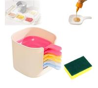 Generico Dipping Sauce Plate And Holder Set, Soy Sauce Dish, Dipping Bowls, Mini Home Kitchen Seasoning Sauce Dishes Bowls, for Ketchup, Soy, Barbecue and Party Dinner (Multicolor)