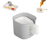 Generico Dipping Sauce Plate & Holder Set, Reputatioin Plate, Mini Dipping Bowls with Handle, For Ketchup, Soy, Barbecue and Party (1pcs)