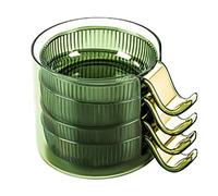 Generico Dipping Sauce Plates, Seasoning Sauce Dishes, 9.9in 4pcs Ergonomic Design, Easy to Use, Home Kitchen Serving Set Holder for Soy, Snacks, Condiments, Dessert, Ketchup, and More