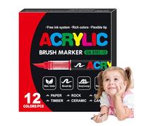 Generico Direct Liquid Soft Head Marker | Coloring Sketching Drawing Markers | Multifunctional Permanent Drawing Markers | Waterproof Fine And Brush Tip Markers | For Comprehensive Art Projects