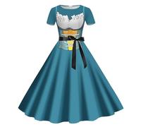 Generico Dirndl Da Donna Midi Vestito Medievale Costume Tradizionale Bavarese Abiti Per Le Signore Elegante Abito Festa Octoberfest E Vestiti Perfetto