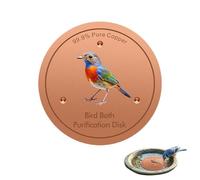 Generico Disco in Rame Bagno - Rotondi per Pulizia Giardino - Disco purificatore 10 cm da Bagno | per Giardino Esterno Cortile Patio Cemento Pietra e Ceramica Fontana Solare Riscaldata