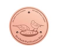 Generico Disco in Rame per Bagno - Piastra Pulitrice Acqua | Disco Purificatore per Abbeveratoio con Supporto A Tre Punti,Fontana Fattoria Cortile Prato Patio Giardino da Esterno