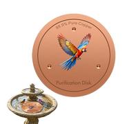 Generico Disco in Rame per Vaschetta - Piastra di purificazione,Disco purificatore Bagno con Supporto a Tre Punti,per Giardino, Patio, Prato, Cortile, Fattoria e Fontana da Esterno