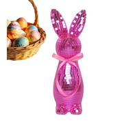 Generico Disco Rabbit - Mirror Effect Holiday Accent Piece, Bunny Shelf Decoration, Foam Display Table Statue, Reflective Finish Accessory Case Ornament | For Easter Living Room Bedroom Entrywa