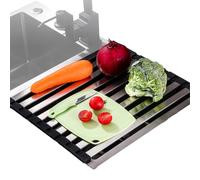 Generico Dish Drying Rack, Roll Up Counter Drainers Mat, Multi Functional Kitchen Heat Resistant Mat, Space Saving Organizer for Kitchenware, Tableware, Bowls, Cups, Plates, Pots, Home, Camping