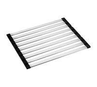 Generico Dish Drying Rack, Roll Up Counter Drainers Mat, Multi Functional Kitchen Heat Resistant Mat, Space Saving Organizer for Kitchenware, Tableware, Bowls, Cups, Plates, Pots, Home, Camping
