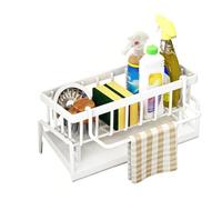 Generico dish rack, Scolapiatti da cucina, scolapiatti, scolapiatti, lavello, cestino for stracci, asciugamano for piatti, mensola in plastica, accessori for il bagno ,for Kitchen(WHITE)