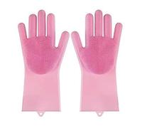 Generico Dishwashing gloves made of silicone with thickened anti slip properties, kitchen and household cleaning tools, heat-resistant and durable