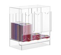 Generico Dispenser In Acrilico A 3 Scomparti Con Base Nera, 22,2x12,7x24cm Dispenser A 3 Scomparti, Può Contenere 120 Confezioni, Ogni Scomparto Può Contenere Più Di 36 Confezioni