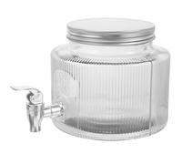 Generico Dispenser per Bevande con Facilità Design Unico in Vetro da 2,8l con Rubinetto e Grande Capacità per Servire Cocktail e Bevande Fredde