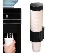 Generico Dispenser per bicchieri di carta - Portabicchieri automatico per montaggio a parete, organizer trasparente antipolvere, spazio | Ideale per il refrigeratore d'acqua per bagno, cucina e uff