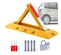 Generico Dissuasore di Sicurezza Pieghevole con Serratura, Blocco di parcheggio Pieghevole per la Protezione del parcheggio. Barriera di parcheggio Resistente - Dissuasore di Sicurezza Pieghevole con