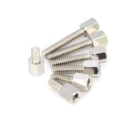 Generico Distanziali esagonali 4#40 in Lega di Rame, distanziali esagonali Maschio-Femmina, distanziali, Viti di Supporto for PCB, Lunghezza = 5-15 mm, 5-100 Pezzi(Length 12MM_20 PCS)