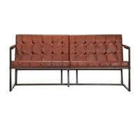 Generico Divano a 3 Posti Marrone in Vera Pelle di Capra,Marrone,29.12kg,288284