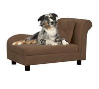 Generico Divano per Cani con Cuscino Marrone 83x44x44 cm in Peluche,Marrone,10.6kg,171101