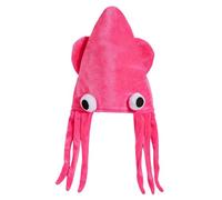 Genérico divertenti - Costume da calamare in peluche traspirante | Cappelli di animali marini per Halloween, Natale, compleanno, fotografia, bambini, adulti, ragazzi e ragazze