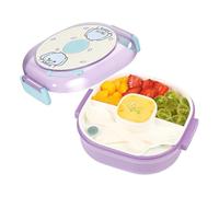 Generico Divided Food Box Lunch Container - Lidded Meal Carrier Set