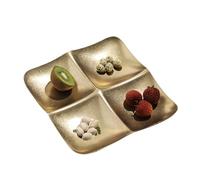 Generico Divided Serving Tray | Portable Great Decorative Platter | Compartments Serving Dishes - Compartmental Storage For Home Kitchen Living Room Tea Table Bread Fruits Candy Party Festival