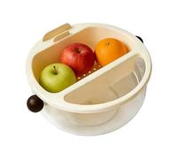 Generico Divided Snackle Box With Lid - Snack Tray | Removable Compartments Fruit Container With Handles | Snack Box Container | For Picnic Camping Outdoor Food Prep Kitchen Homes
