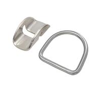 Genérico Diving D Ring - 316 Stainless Steel, Size Webbing Harness Durable Design | Gas Bottle Hoop Belt Retainer Secure Mount, Diving D Ring For, Snorkeling, Side Mount Gear, Underwater Equipment