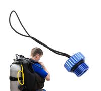 Generico Diving DIN Tank - Diving Dust Plug Protector | Rope Attached cap | Heavy Duty DIN Regulator Cover for Equipment Industrial Tank Protection