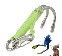 Generico Diving Reef Hooks Stainless Steel Diving Hook with Rope