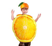 Generico Divise Divertenti - Cappello Compleanno Cosplay Halloween,Completo Arancione con Cappello per Bambini - per Donna Uomo Bambino Ragazzo Festa Carnevale Cosplay