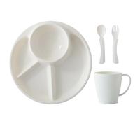 Generico Divisi - Vassoio Per Il Pranzo Diviso Riutilizzabile, Set Di Per Porzionamenti Dimagranti, Sets Di Piattii Per La Colazione A 3 Scomparti | Set Di Stoviglie Per Ufficio, Caffetteria